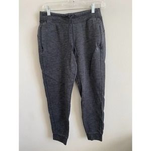 Adidas Joggers Womens Small Athletic Fit Athleisure Pull‎ on Tapered Leg Gray